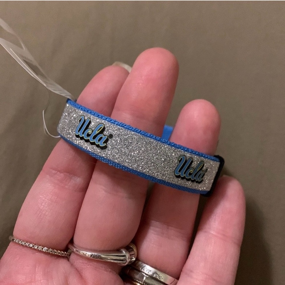 Glitter Blue Silicone Wristband Bracelet